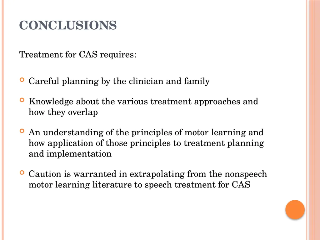 Treatment Approaches: Childhood Apraxia of Speech - slide 33 of 36