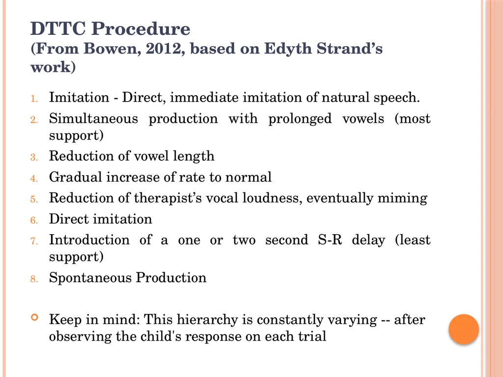 Treatment Approaches: Childhood Apraxia of Speech - slide 18 of 36
