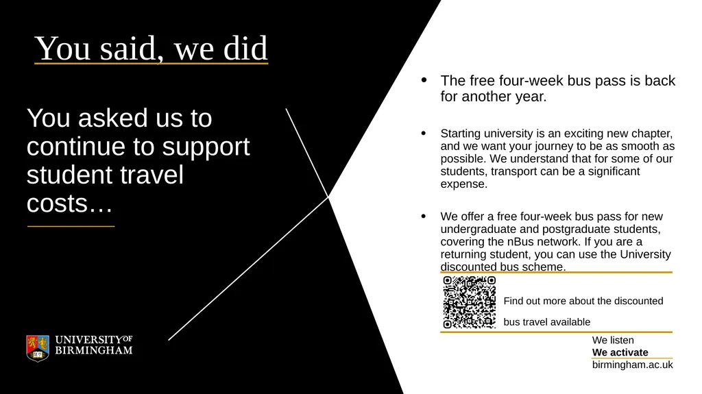 We are listening to you How the University of - slide 4 of 10