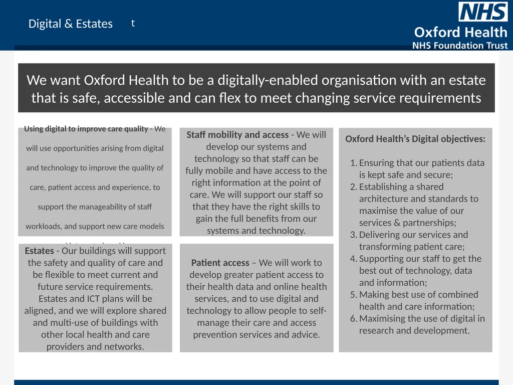 Strategic objectives Physical health We will - slide 9 of 11