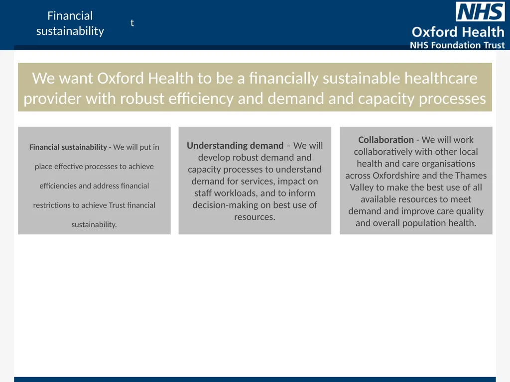 Strategic objectives Physical health We will - slide 10 of 11