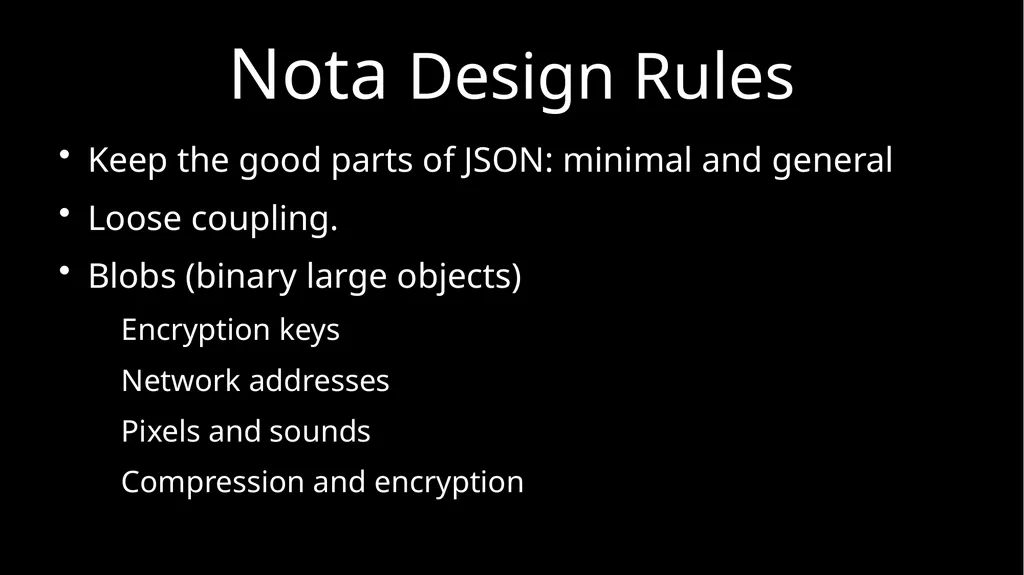 JSON and Beyond JSON: The World’s Best Loved Data - slide 22 of 45