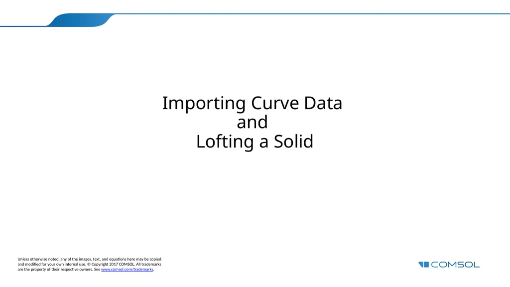 Importing Curve Data and Lofting a Solid - slide 1 of 10