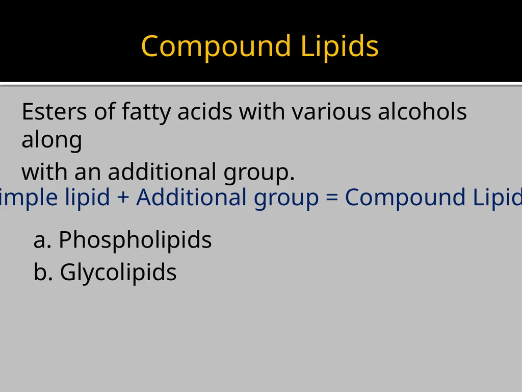 Brain Lipids Dr. Mohammed Vaseem Classification of - slide 4 of 23