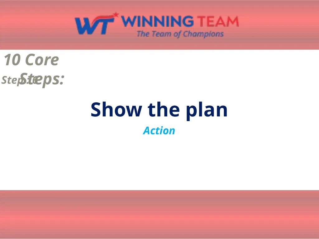 10 Core Steps: Define the Dream 10 Core Steps: - slide 7 of 11