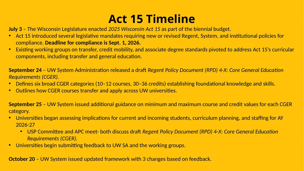 ACT 15: Core General Education Requirements (CGER) - slide 2 of 8