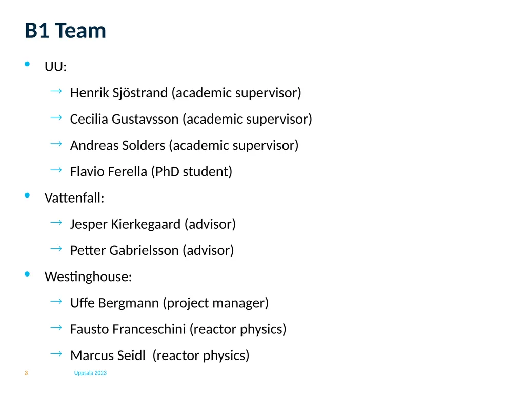 Project B1: Fuel assembly and core design - slide 3 of 20