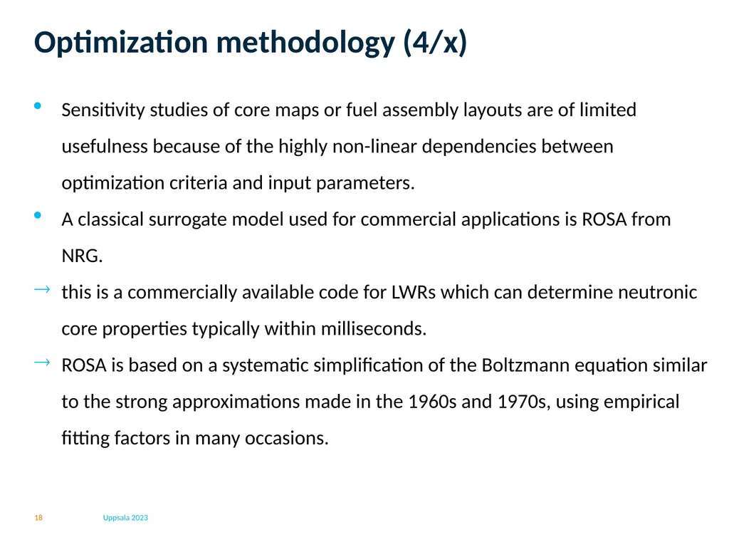 Project B1: Fuel assembly and core design - slide 18 of 20