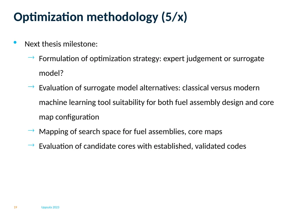 Project B1: Fuel assembly and core design - slide 19 of 20