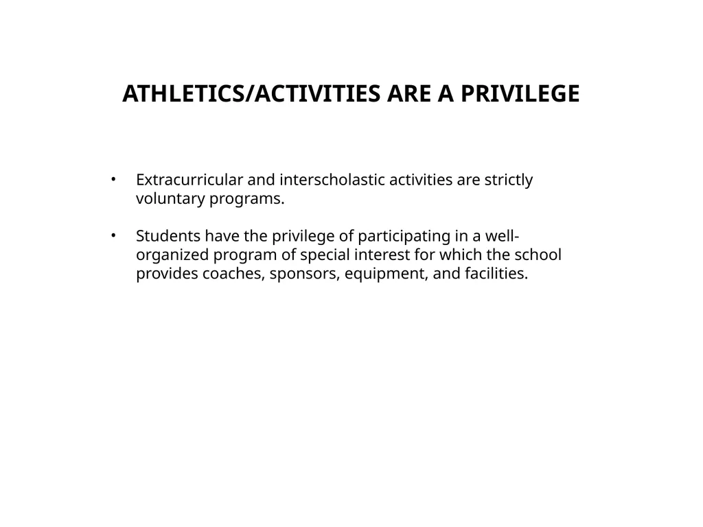 WHAT PARENTS NEED TO KNOW ABOUT ATHLETICS IN THE - slide 3 of 29