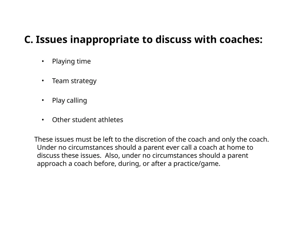 WHAT PARENTS NEED TO KNOW ABOUT ATHLETICS IN THE - slide 27 of 29
