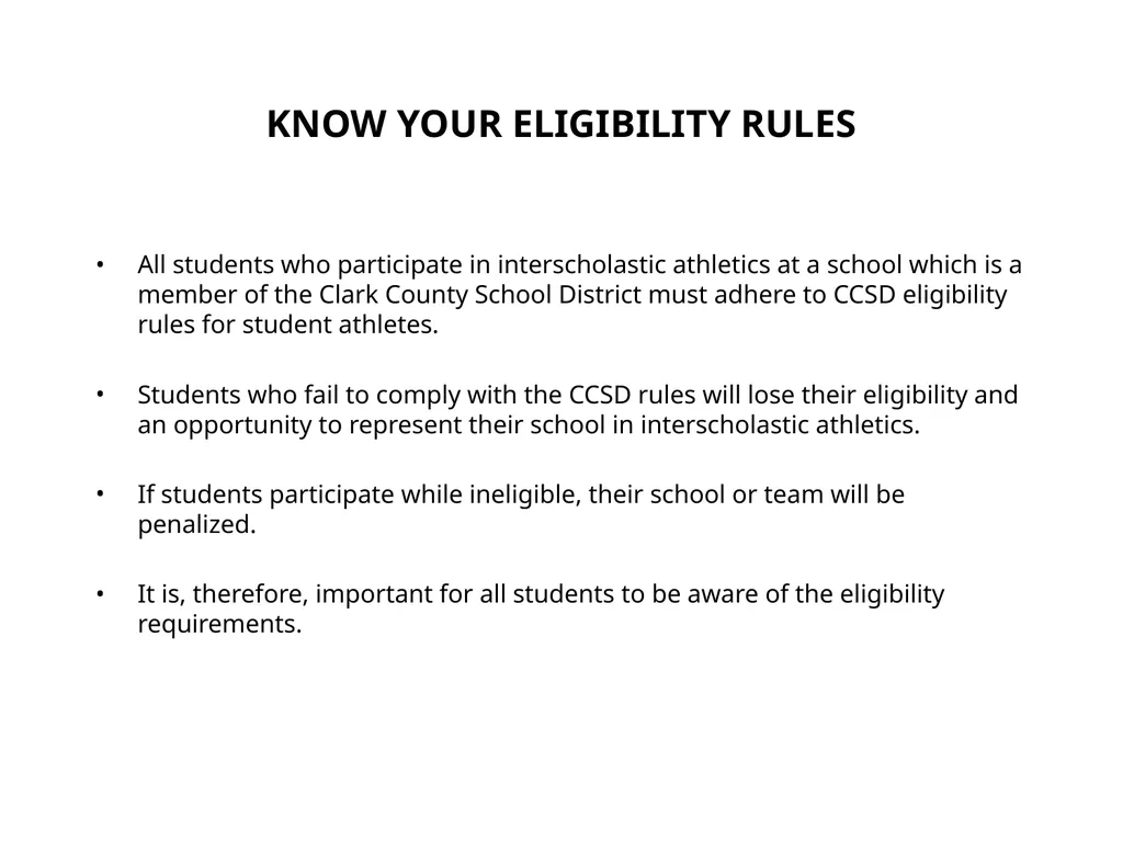 WHAT PARENTS NEED TO KNOW ABOUT ATHLETICS IN THE - slide 4 of 29