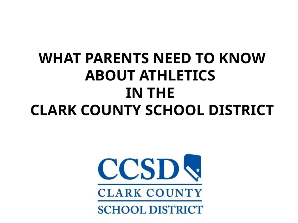WHAT PARENTS NEED TO KNOW ABOUT ATHLETICS IN THE - slide 1 of 29