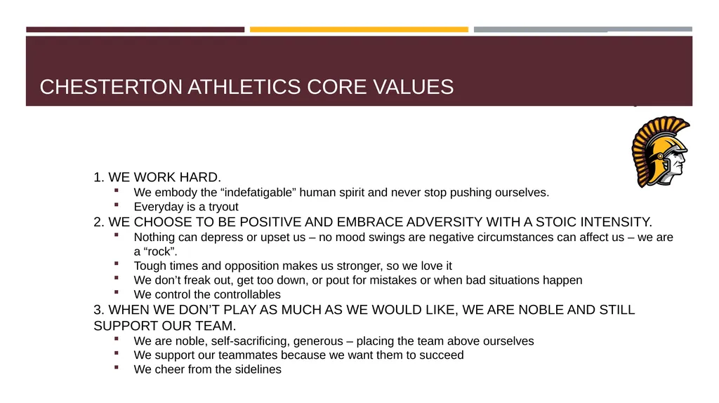 CHESTERTON TROJANS ATHLETIC PARENT MEETING CHS - slide 4 of 26