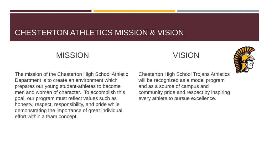 CHESTERTON TROJANS ATHLETIC PARENT MEETING CHS - slide 3 of 26
