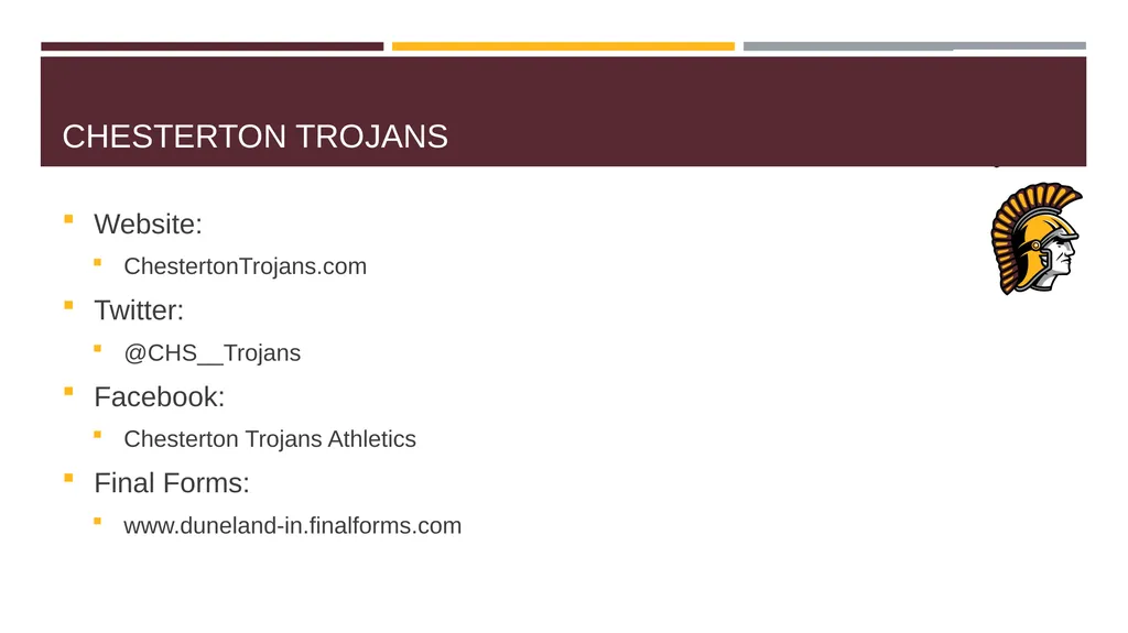 CHESTERTON TROJANS ATHLETIC PARENT MEETING CHS - slide 14 of 26