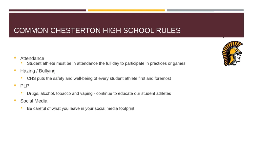 CHESTERTON TROJANS ATHLETIC PARENT MEETING CHS - slide 19 of 26