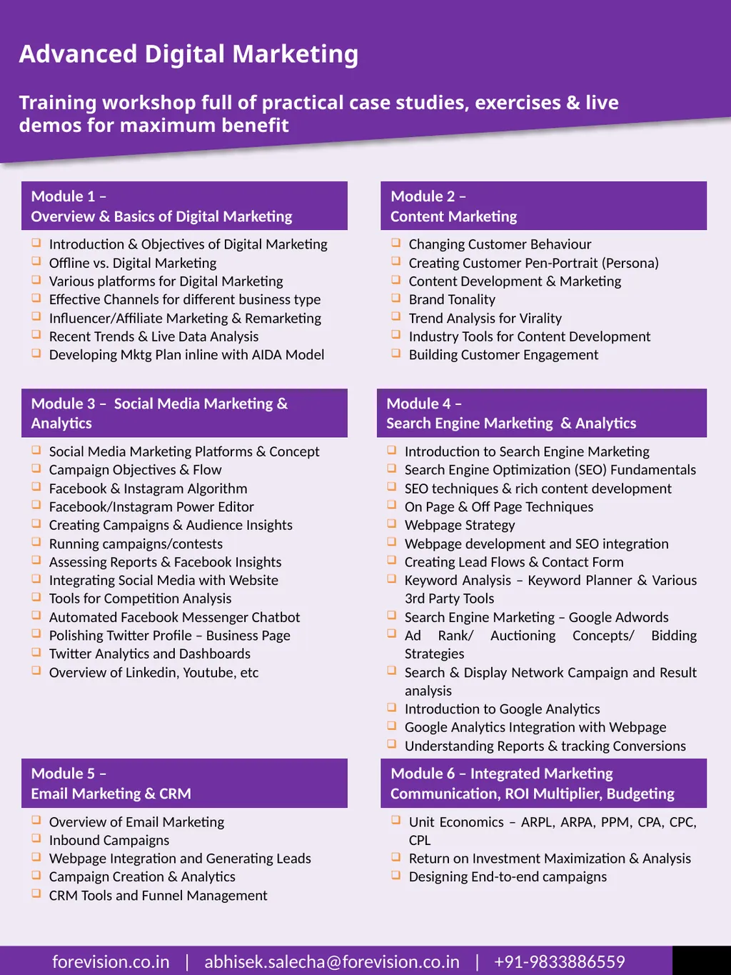 BUSINESS DEVELOPMENT - ADVANCED DIGITAL MARKETING - slide 4 of 6