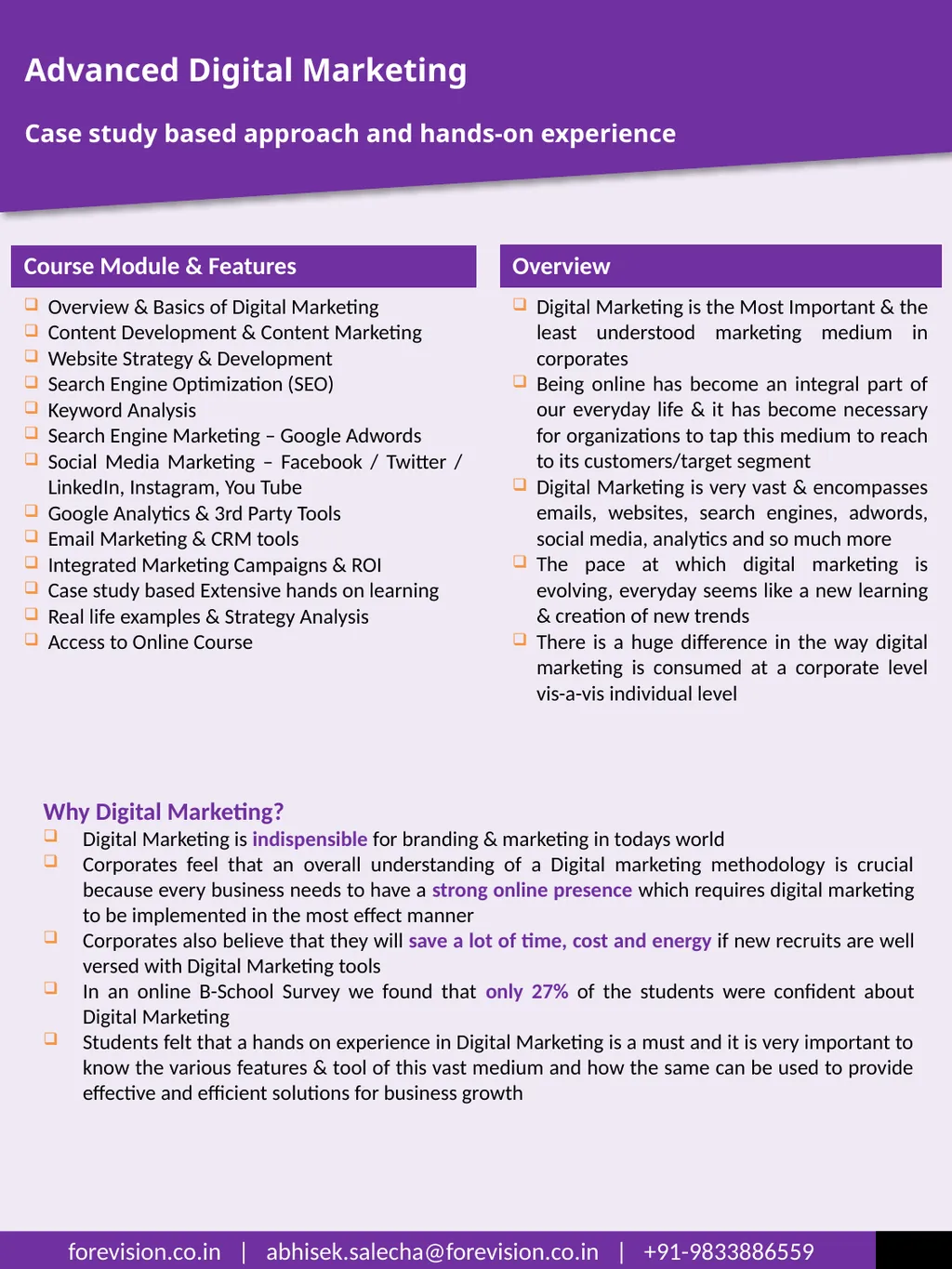 BUSINESS DEVELOPMENT - ADVANCED DIGITAL MARKETING - slide 3 of 6