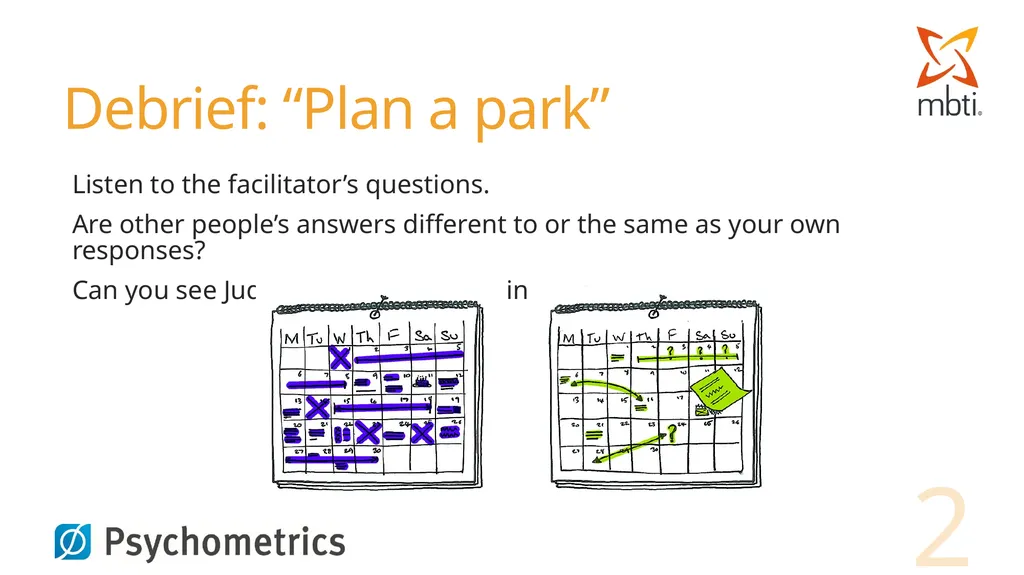 Exercise: “Plan a park” Open the pack of modelling - slide 2 of 3