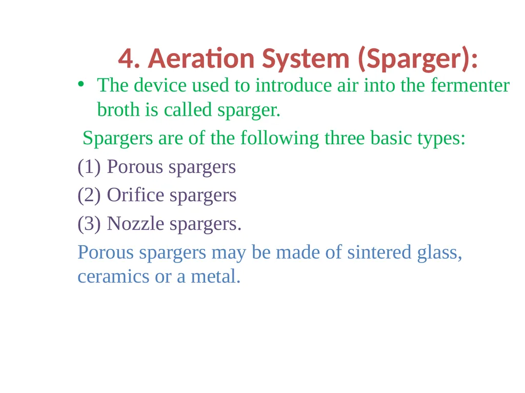 Lecture 5 Fermenter types FE308- Fermentation - slide 18 of 36