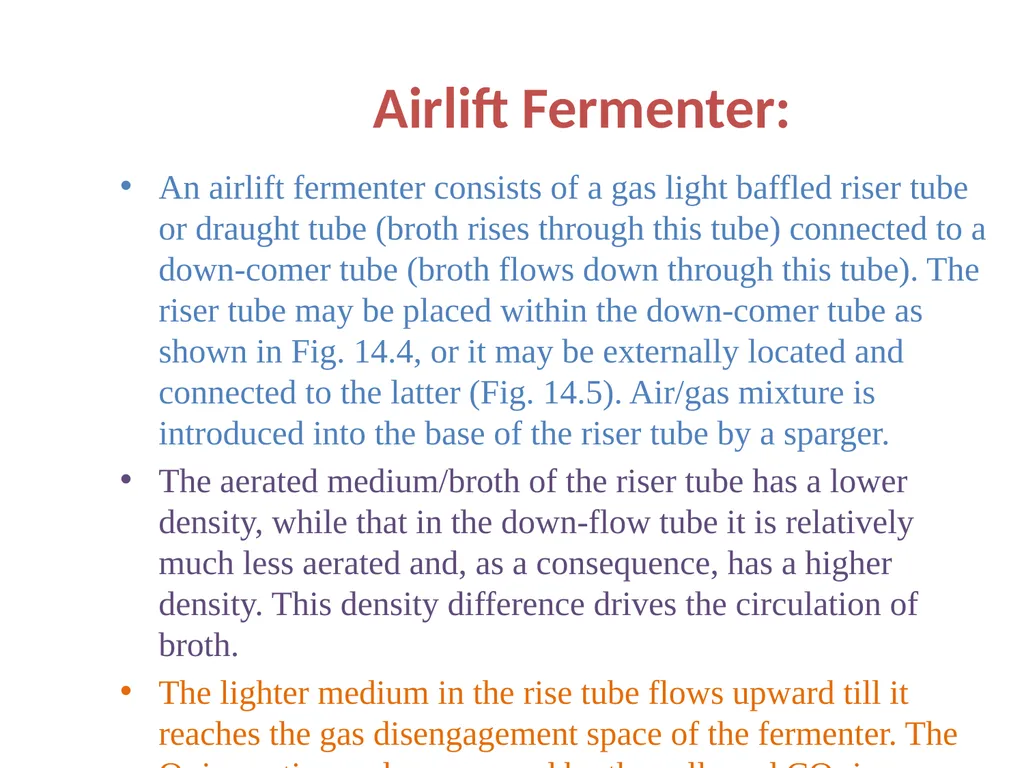 Lecture 5 Fermenter types FE308- Fermentation - slide 26 of 36