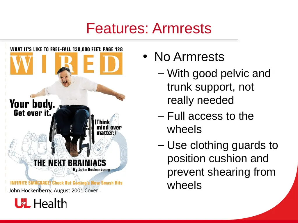 Introduction to Wheelchairs and Seating Spinal - slide 8 of 36