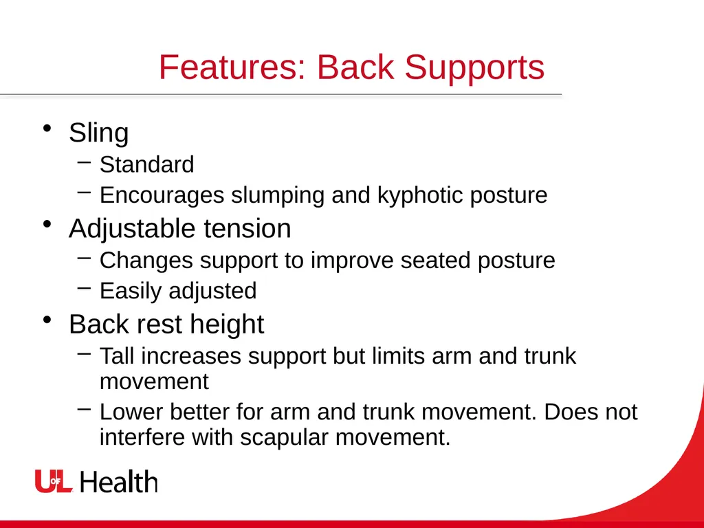 Introduction to Wheelchairs and Seating Spinal - slide 15 of 36