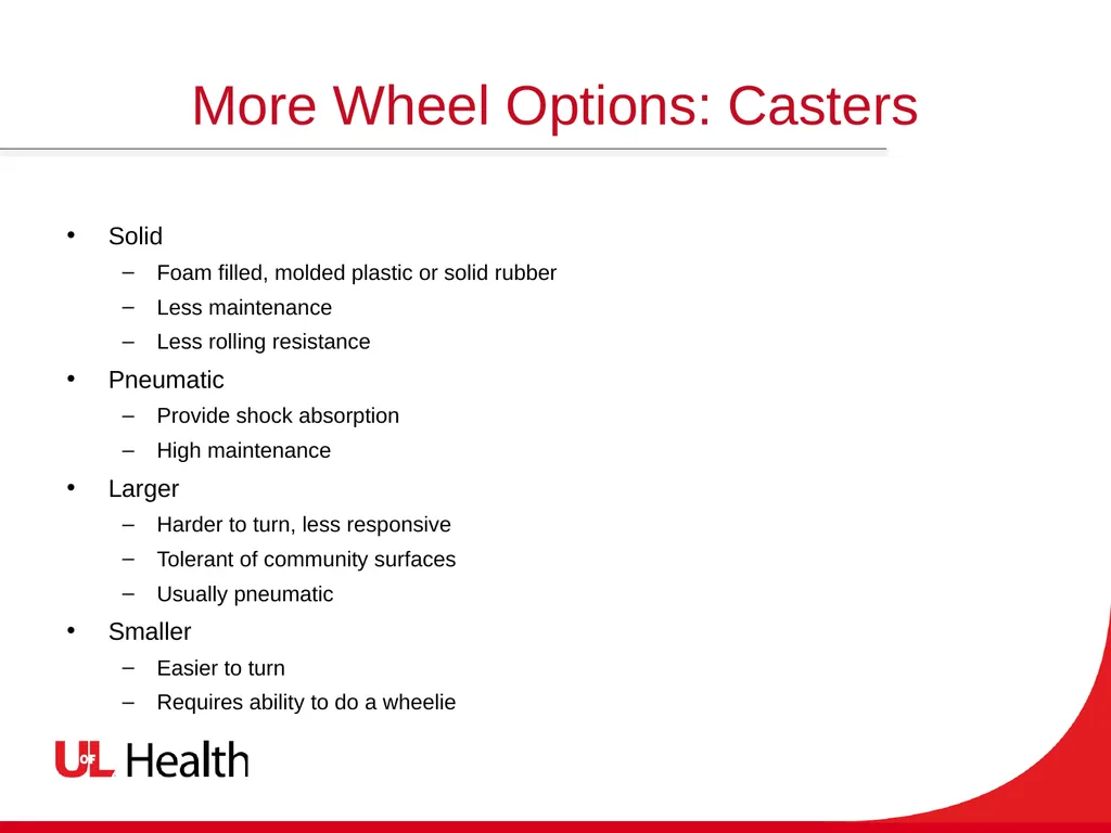 Introduction to Wheelchairs and Seating Spinal - slide 24 of 36