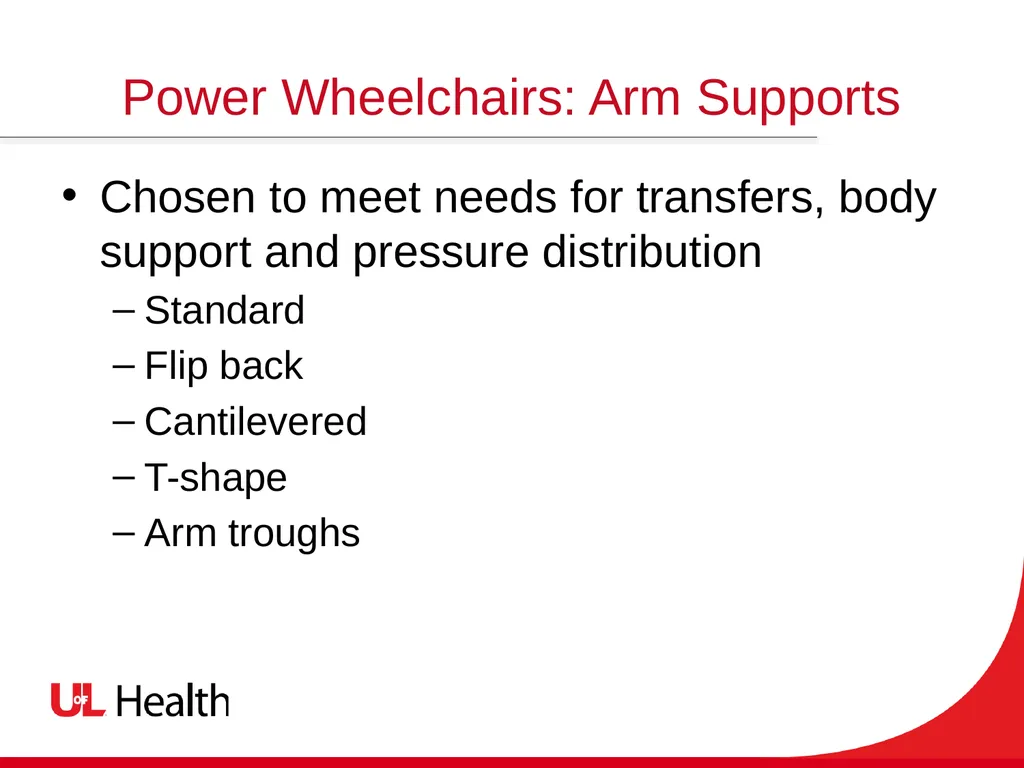 Introduction to Wheelchairs and Seating Spinal - slide 29 of 36