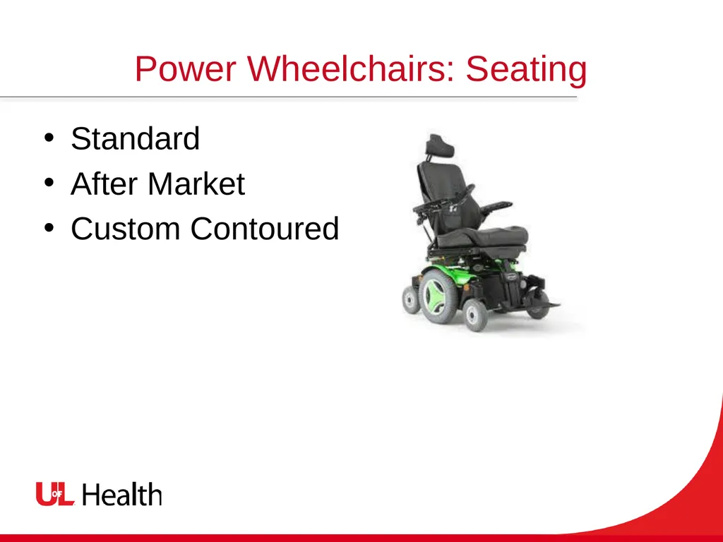 Introduction to Wheelchairs and Seating Spinal - slide 27 of 36