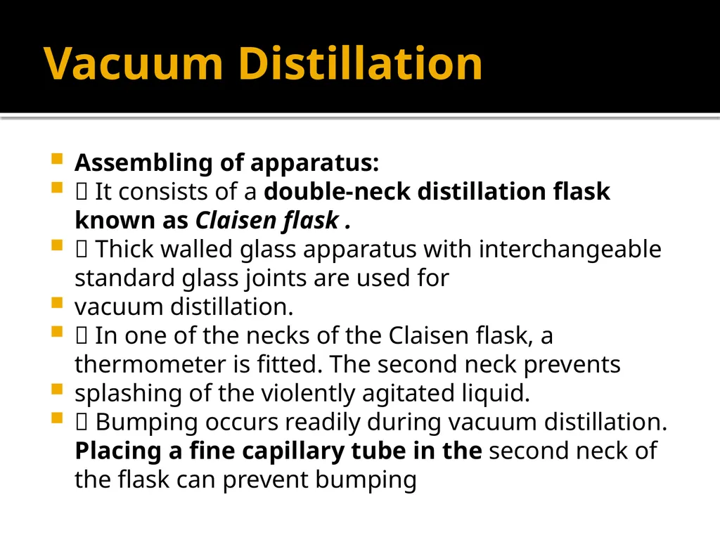 Vacuum Distillation Dr. Garima Joshi, Assistant - slide 2 of 13