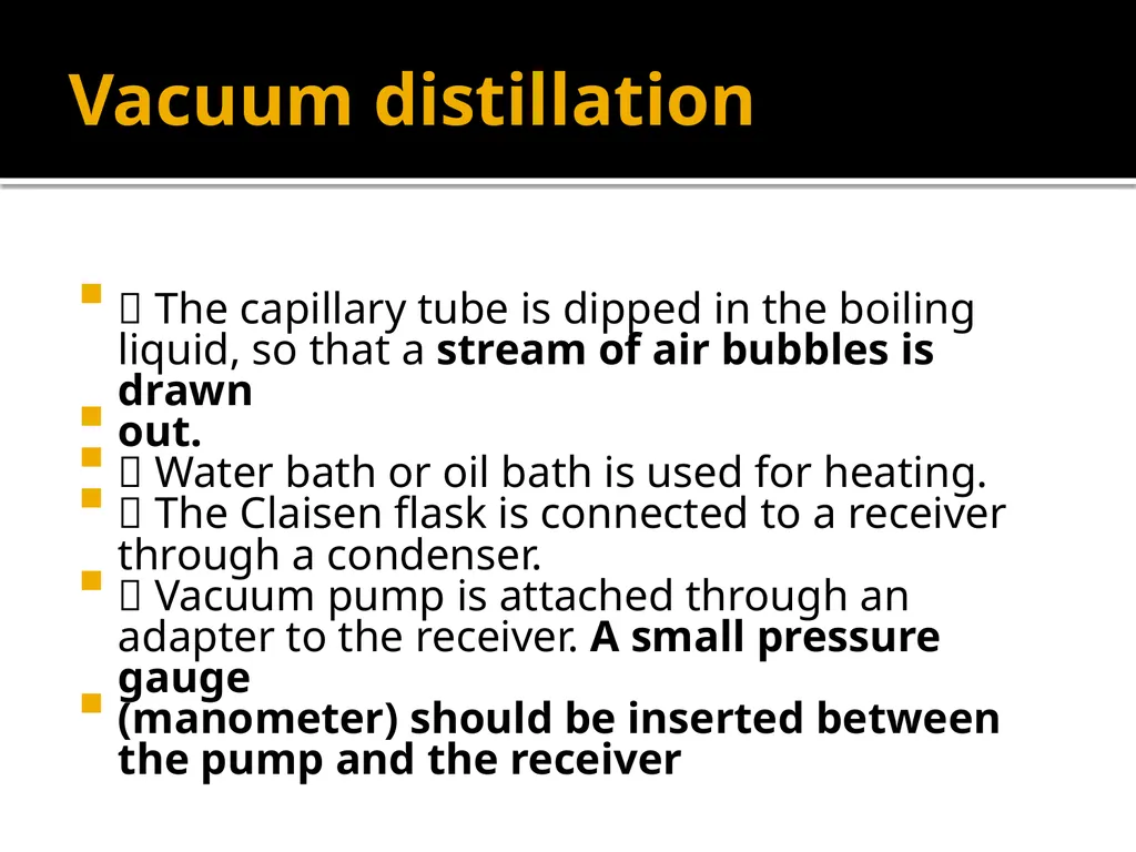 Vacuum Distillation Dr. Garima Joshi, Assistant - slide 3 of 13