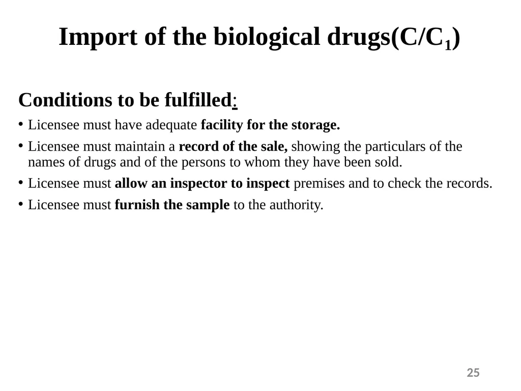 Drugs and Cosmetics Act 1940 1 Contents - slide 25 of 49