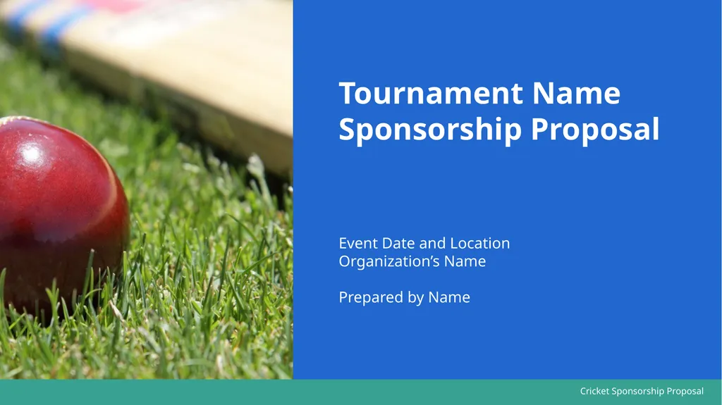 PowerPoint Cricket Sponsorship Proposal Template - slide 2 of 15