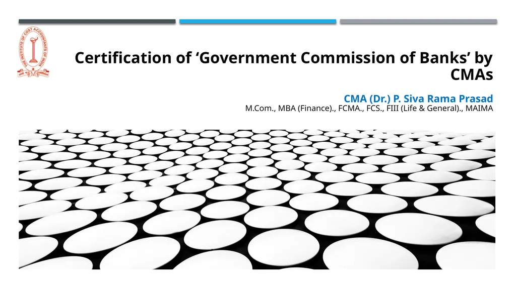 Certification of ‘Government Commission of Banks’