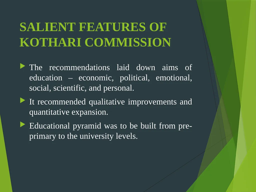 KOTHARI COMMISION Presented by Dr. P. SUBRAMANIAN - slide 3 of 17
