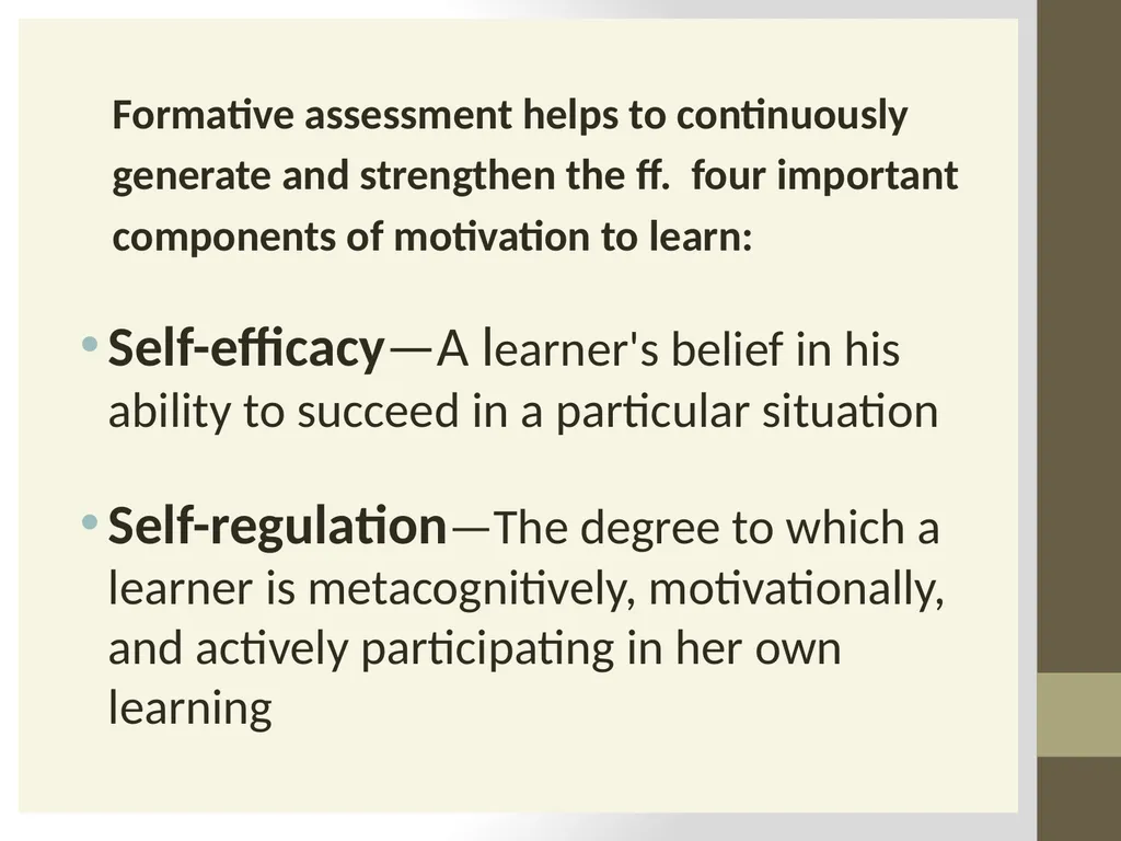 Classroom Assessment Practices vs Principles of K - slide 27 of 42
