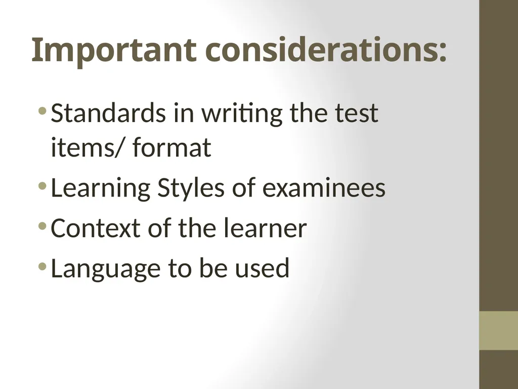 Classroom Assessment Practices vs Principles of K - slide 38 of 42