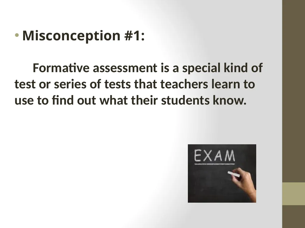 Classroom Assessment Practices vs Principles of K - slide 21 of 42
