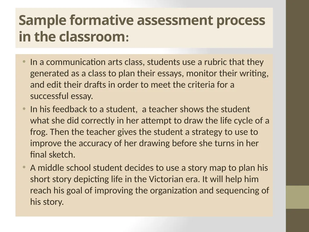 Classroom Assessment Practices vs Principles of K - slide 30 of 42