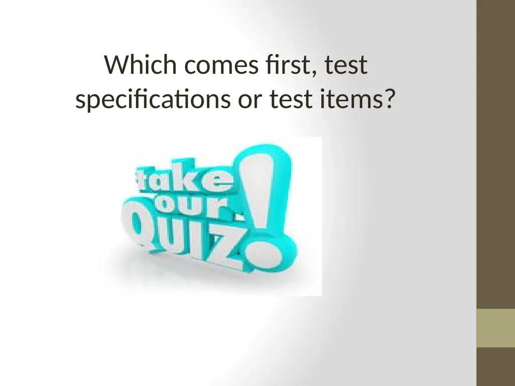 Classroom Assessment Practices vs Principles of K - slide 35 of 42