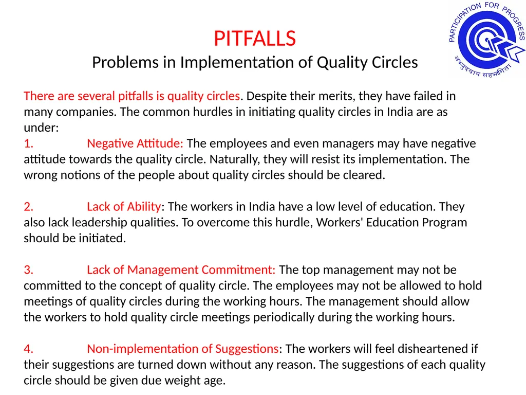 Quality Circle Forum Of India Hyderabad Chapter - slide 44 of 48