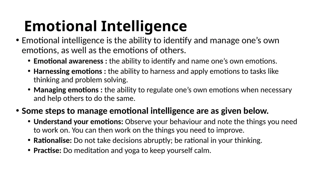 Self Management Skills Session 1: Stress - slide 9 of 15