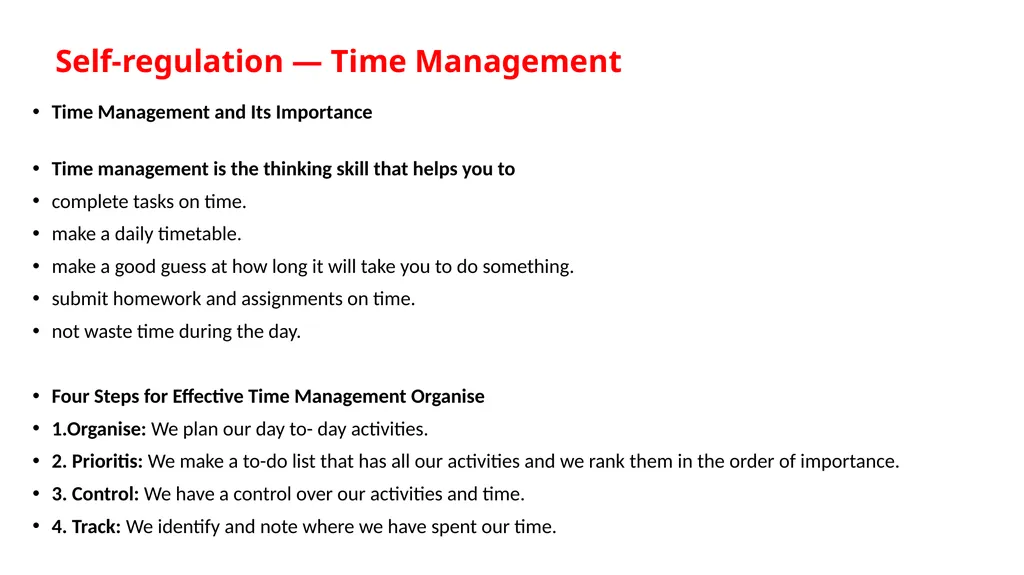 Self Management Skills Session 1: Stress - slide 15 of 15