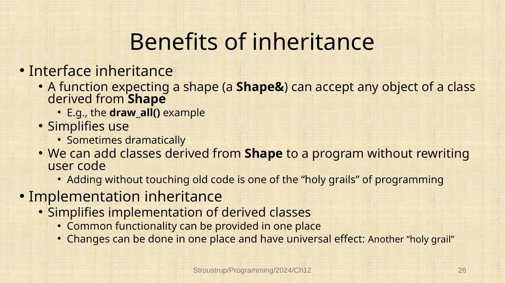 Chapter 12 – Class design Functional, durable, - slide 26 of 32