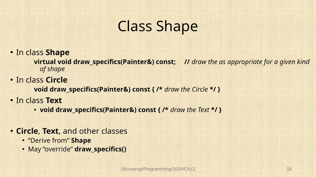 Chapter 12 – Class design Functional, durable, - slide 18 of 32
