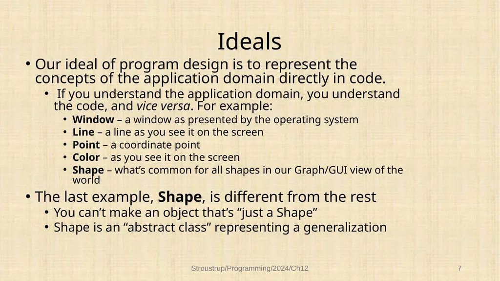Chapter 12 – Class design Functional, durable, - slide 7 of 32