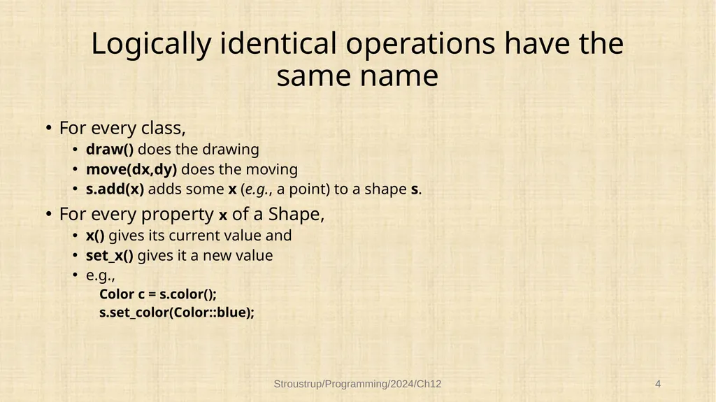 Chapter 12 – Class design Functional, durable, - slide 4 of 32