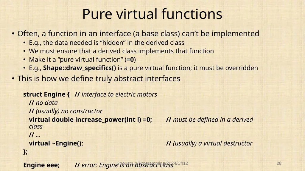 Chapter 12 – Class design Functional, durable, - slide 28 of 32